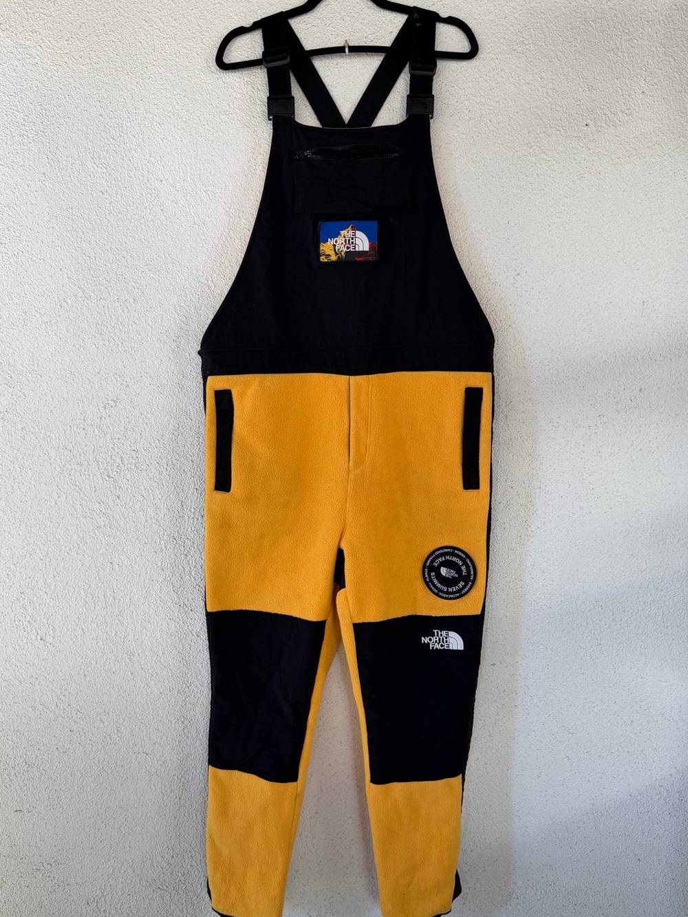 The North Face 7SE Seven Summits Himalayan Fleece Suit Bib Yellow